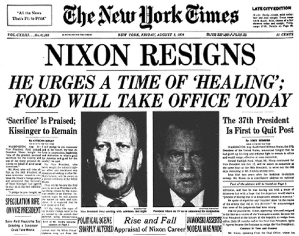 Nixon demite-se
