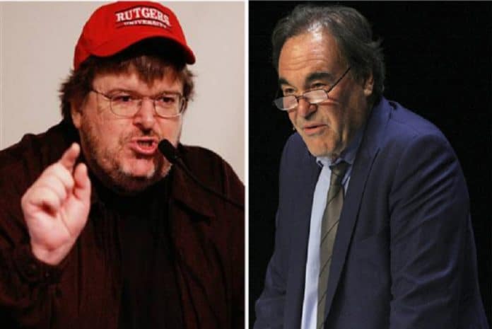 Michael Moore e Oliver Stone