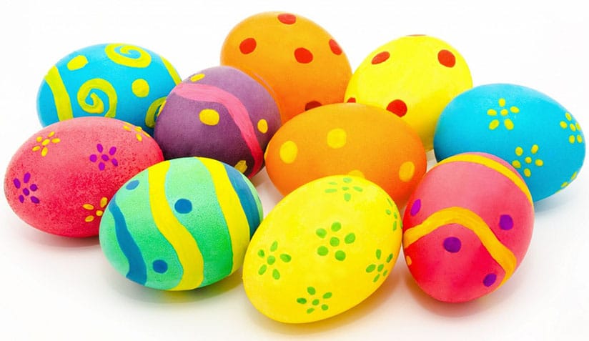Tradição dos ovos da Páscoa decorados