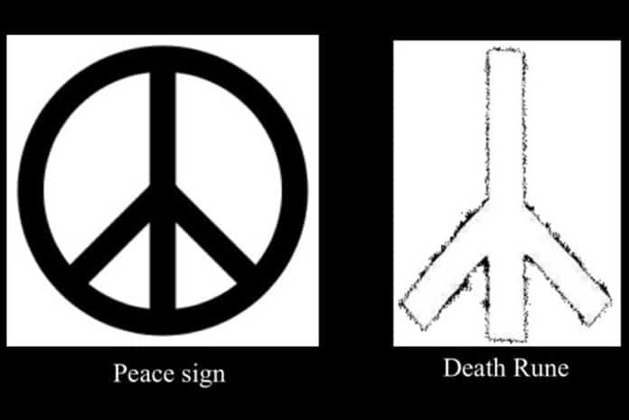 O moderno símbolo da Paz era antigamente o símbolo da Morte