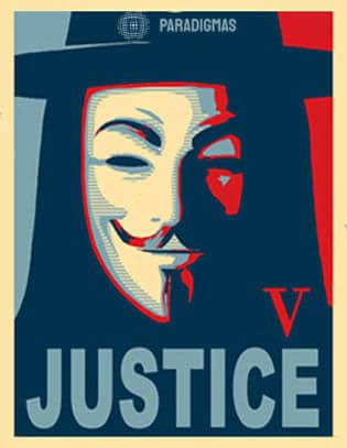 JUSTICE - Guy Fawkes - Anonymous